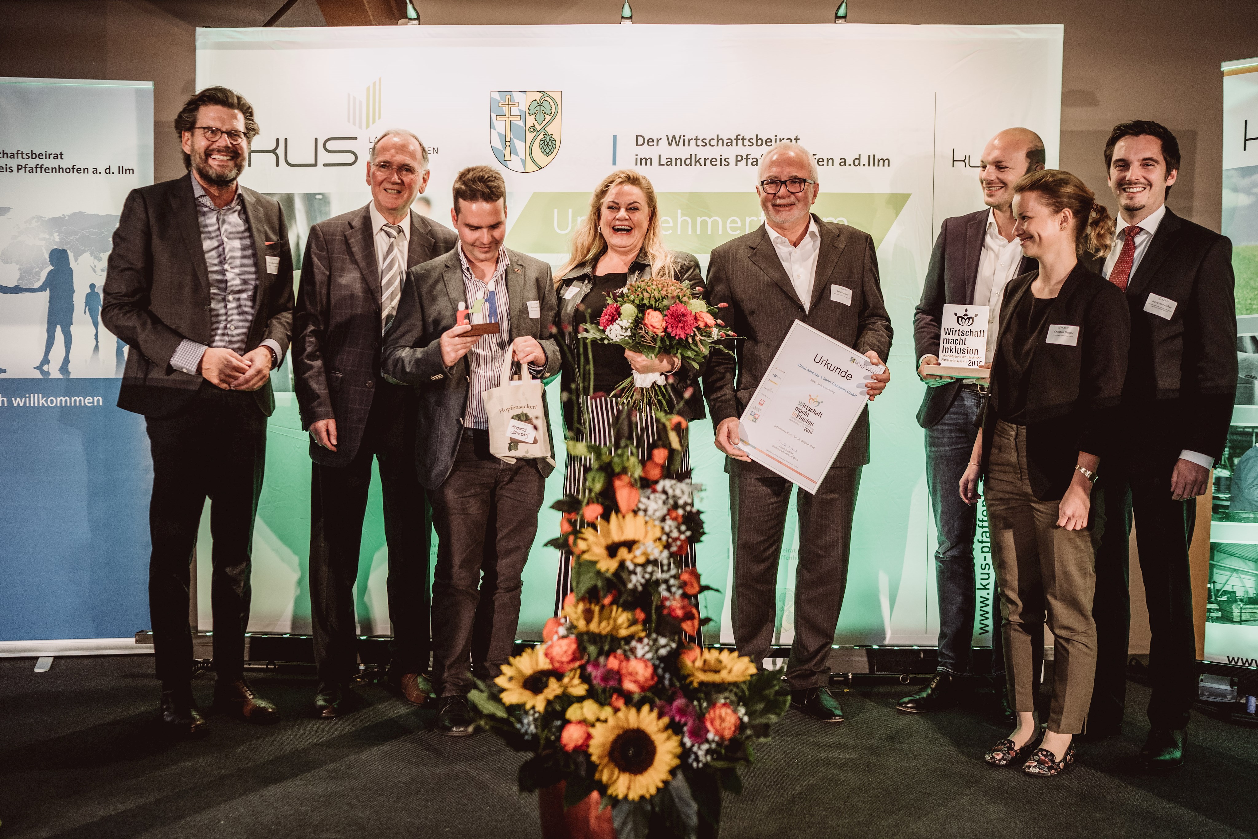 Inklusionspreis 2019 geht an Alfred Amenda & Sohn Transport GmbH aus Hohenwart