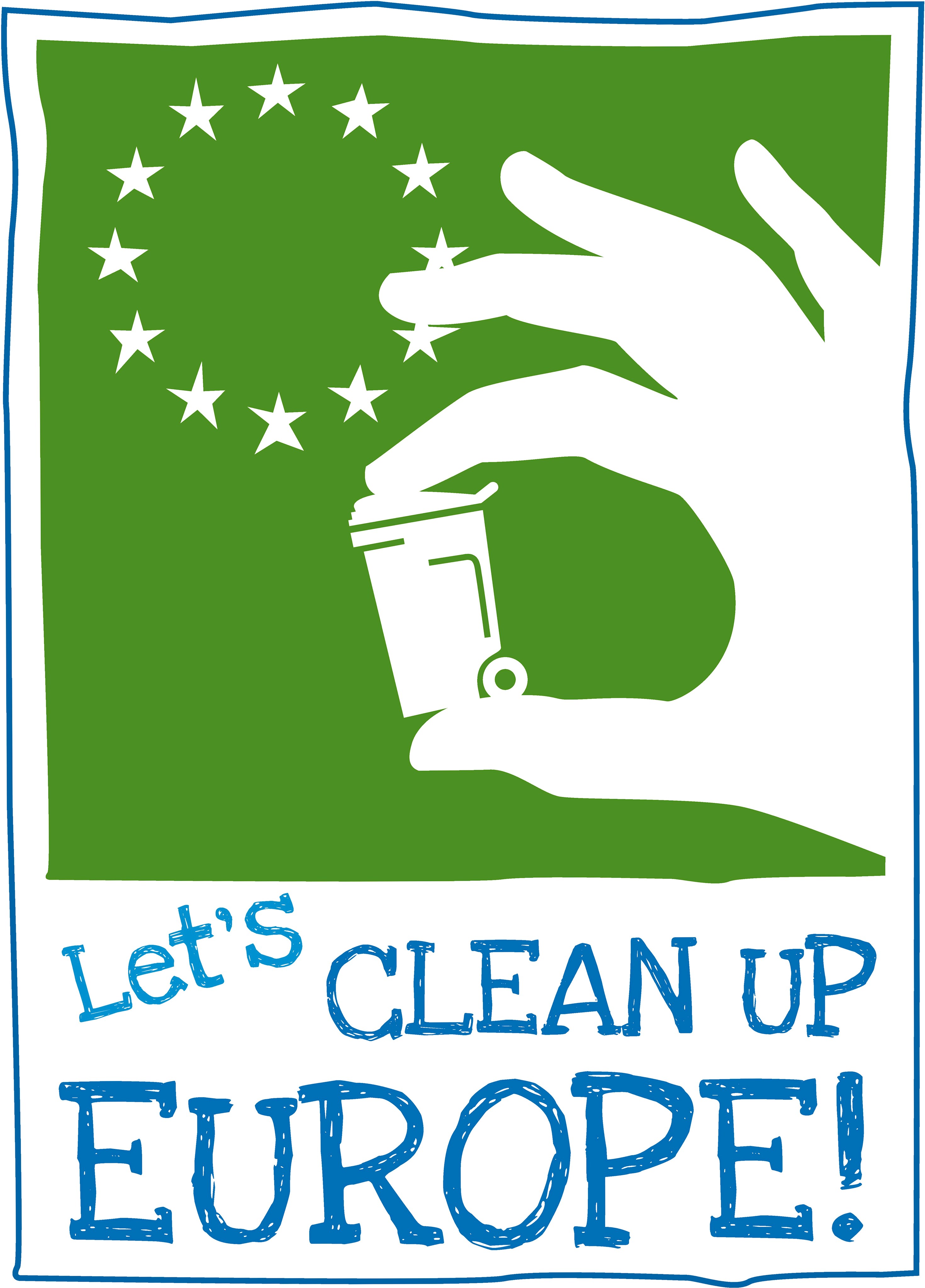 Logo let's clean up europa