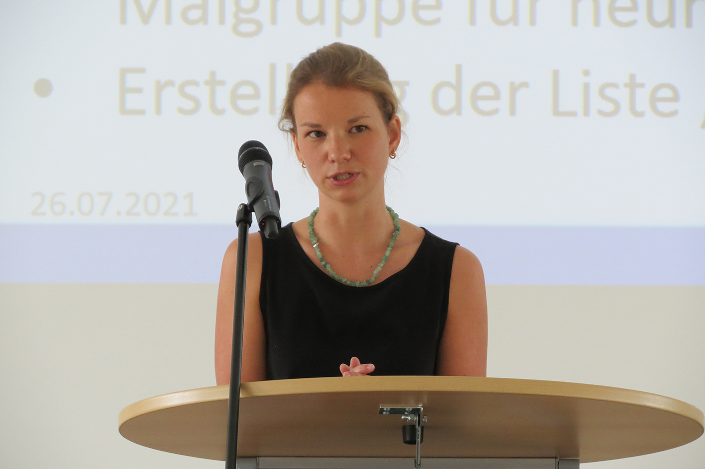 Die neue Bündniskoordinatorin Christina Berger