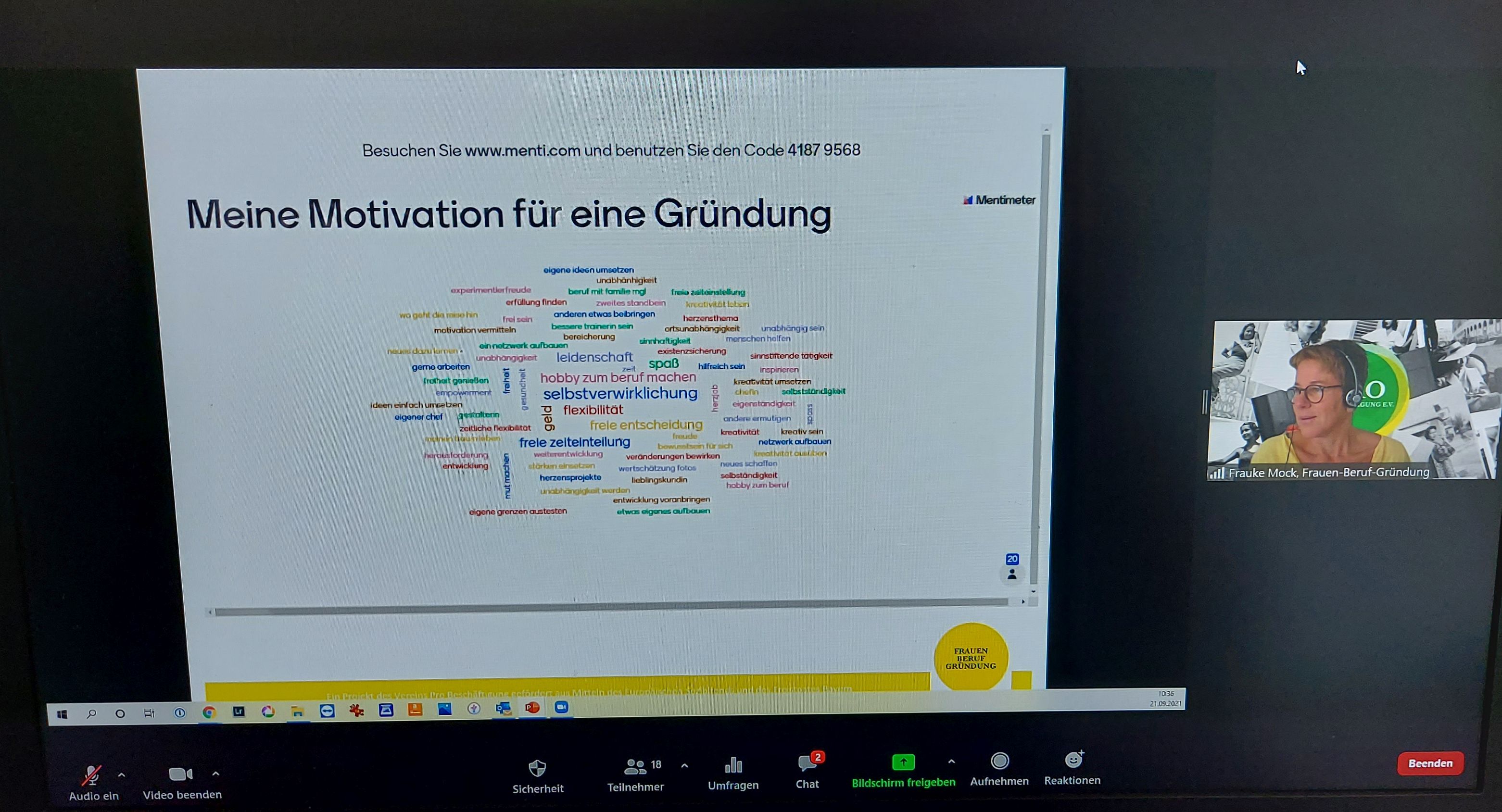 Referentin und Gründerberaterin Frauke Mock gab eine Übersicht zu den wichtigsten Gründungsschritten Referentin und Gründerberaterin Frauke Mock gab eine Übersicht zu den wichtigsten Gründungsschritten