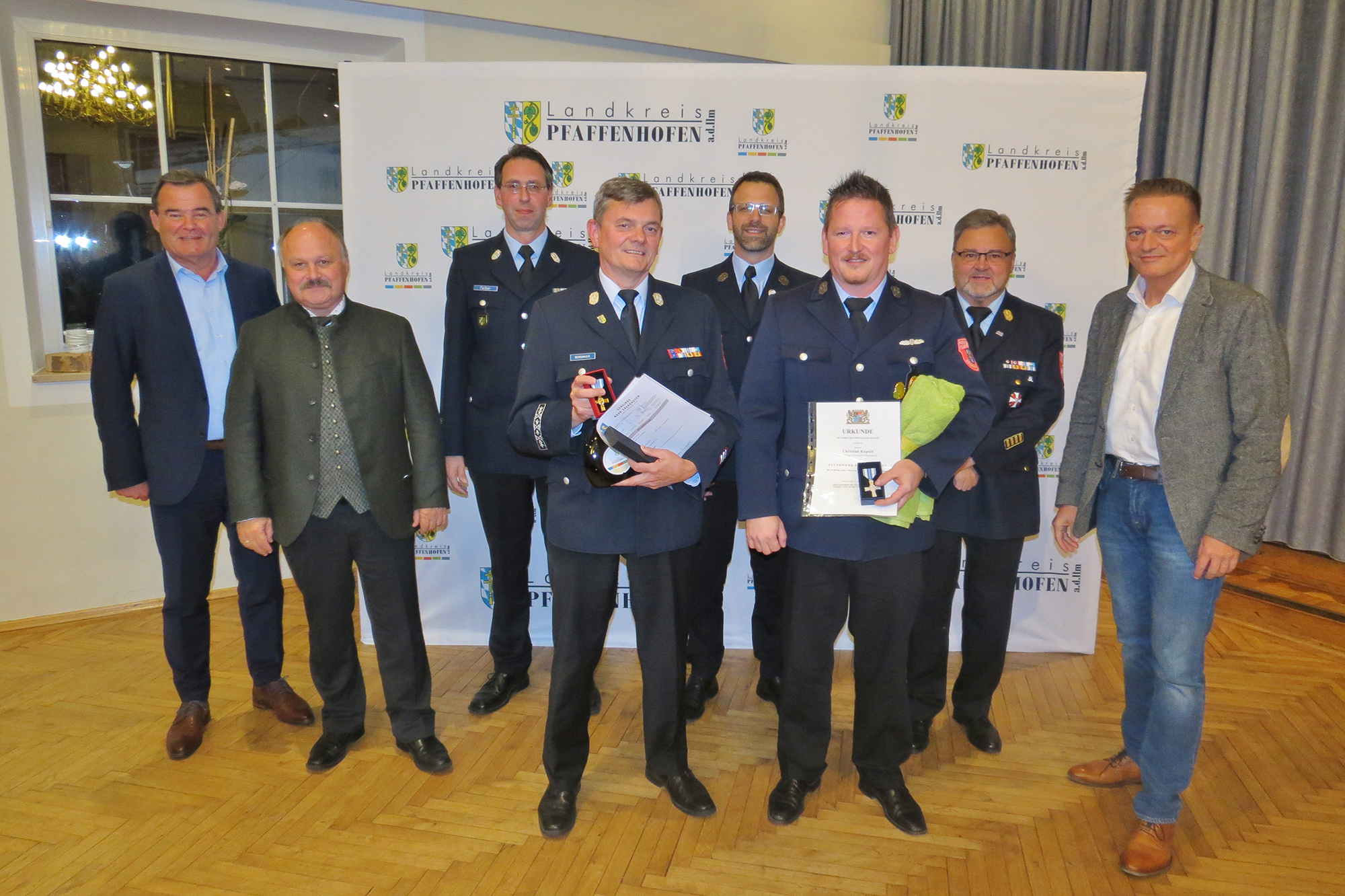 Ehrung Feuerwehr Ebenhausen Oktober 2021