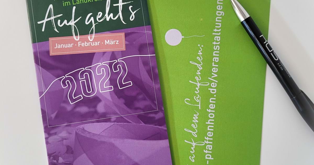 Veranstaltungskalender 2022 ab sofort erhältlich | Landkreis