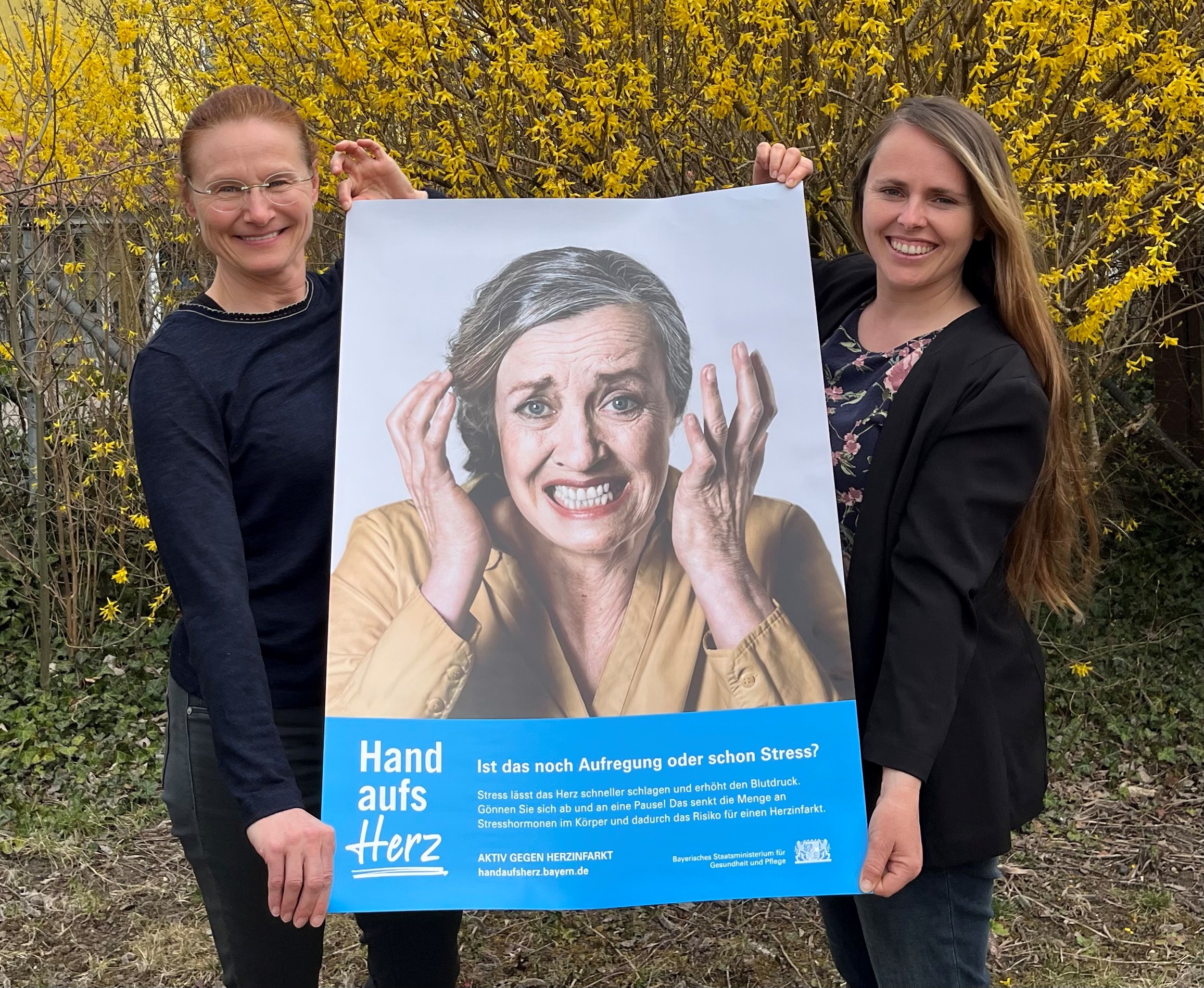Ingrid Andre, Geschäftsstellenleitung Gesundheitsregion plus (li.) und Corinna Weltge, Präventionsbeauftragte Gesundheitsamt (re.) planen in diesem Jahr gemeinsam Aktionen zum Thema Herzgesundheit Ingrid Andre, Corinna Weltge
