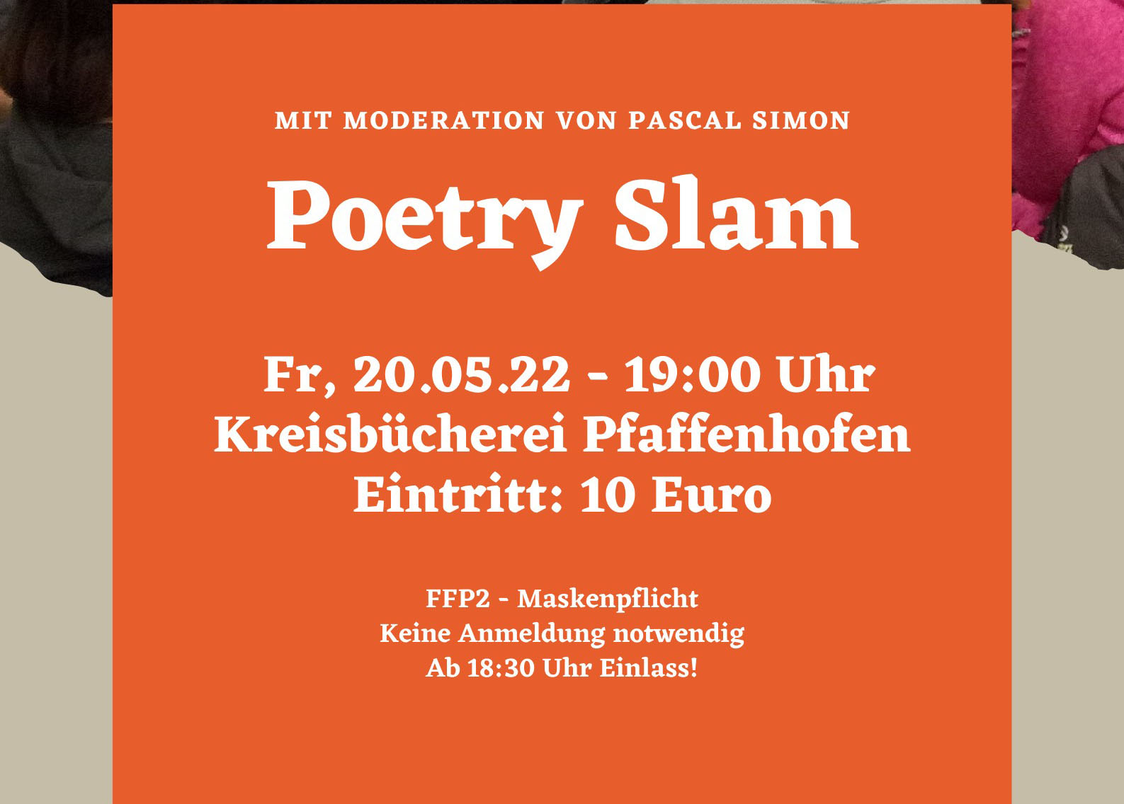 Poetry Slam ​am 20. Mai in der Kreisbücherei