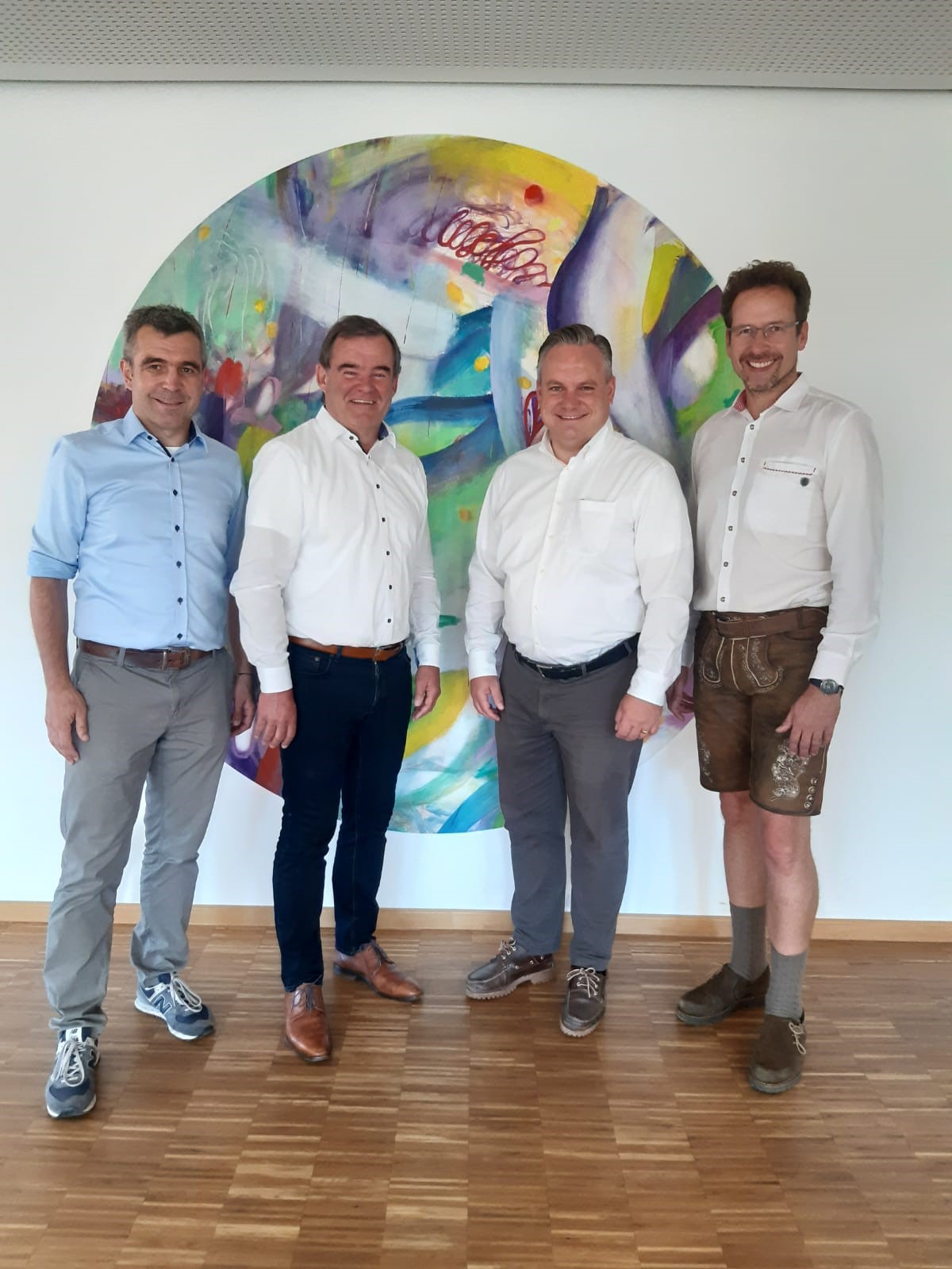 Alexander Anetsberger, Albert Gürtner, Dr. Christian Scharpf und Peter