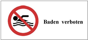 Baden verboten