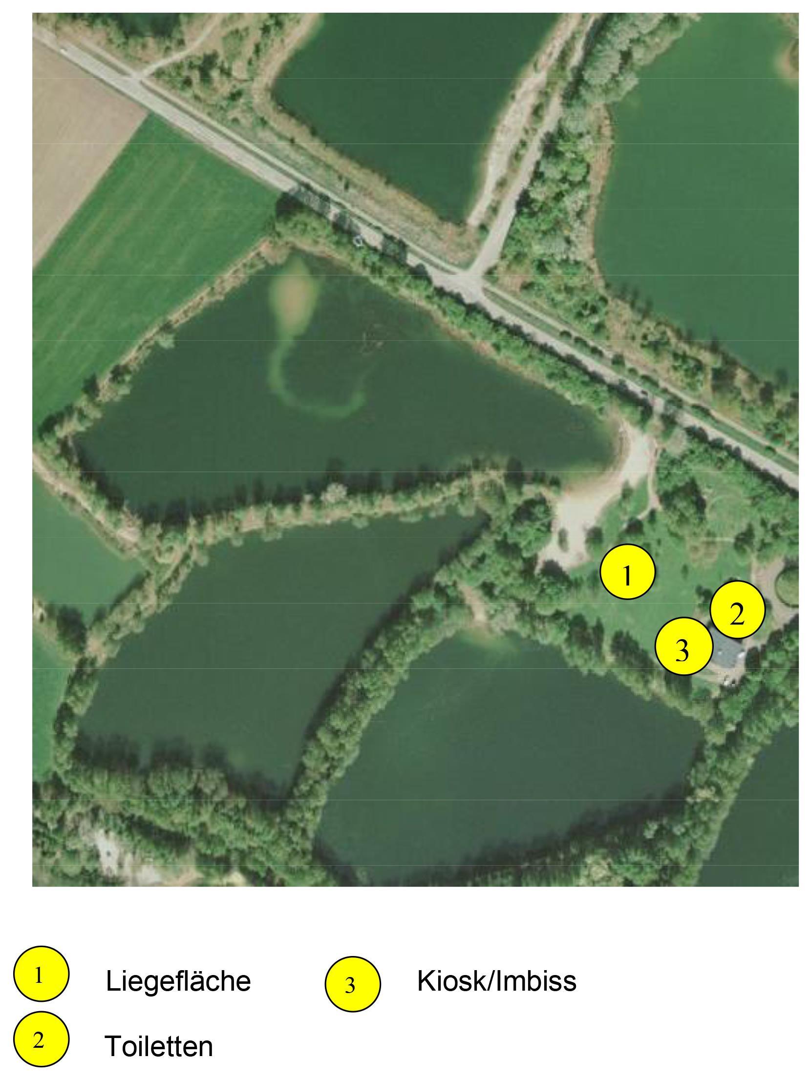 Kreisweiher Geisenfeld mit Liegefläche