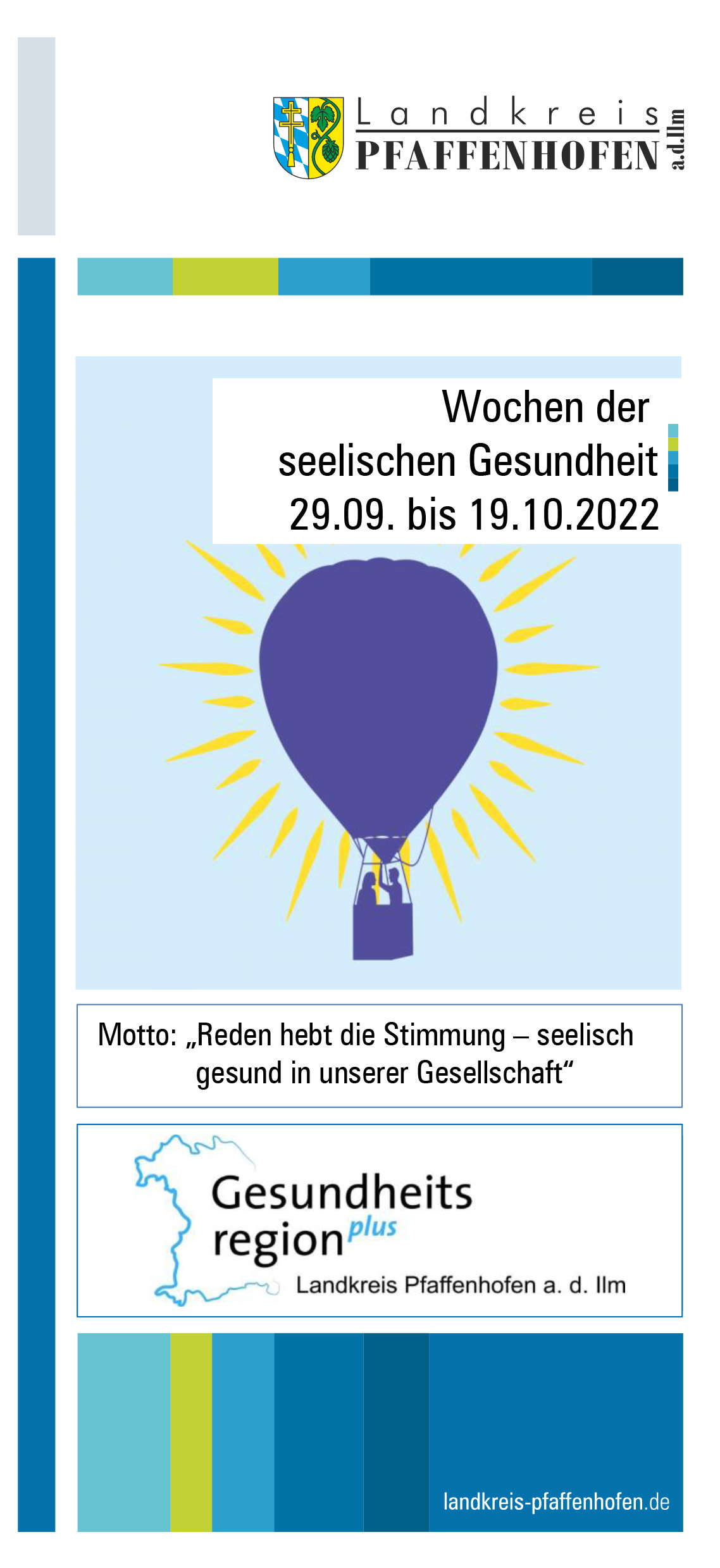 Flyer der Wochen der seelischen Gesundheit vom 29.09. bis 19.10.2022