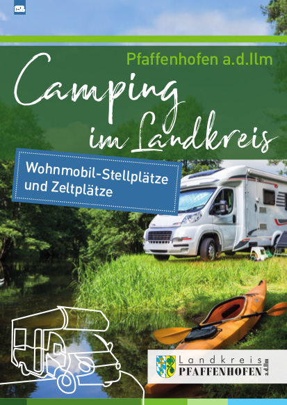 Plakat Camping im Landkreis Pfaffenhofen