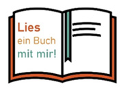 Buch mit Aufschrift Lies ein Buch mit mir!