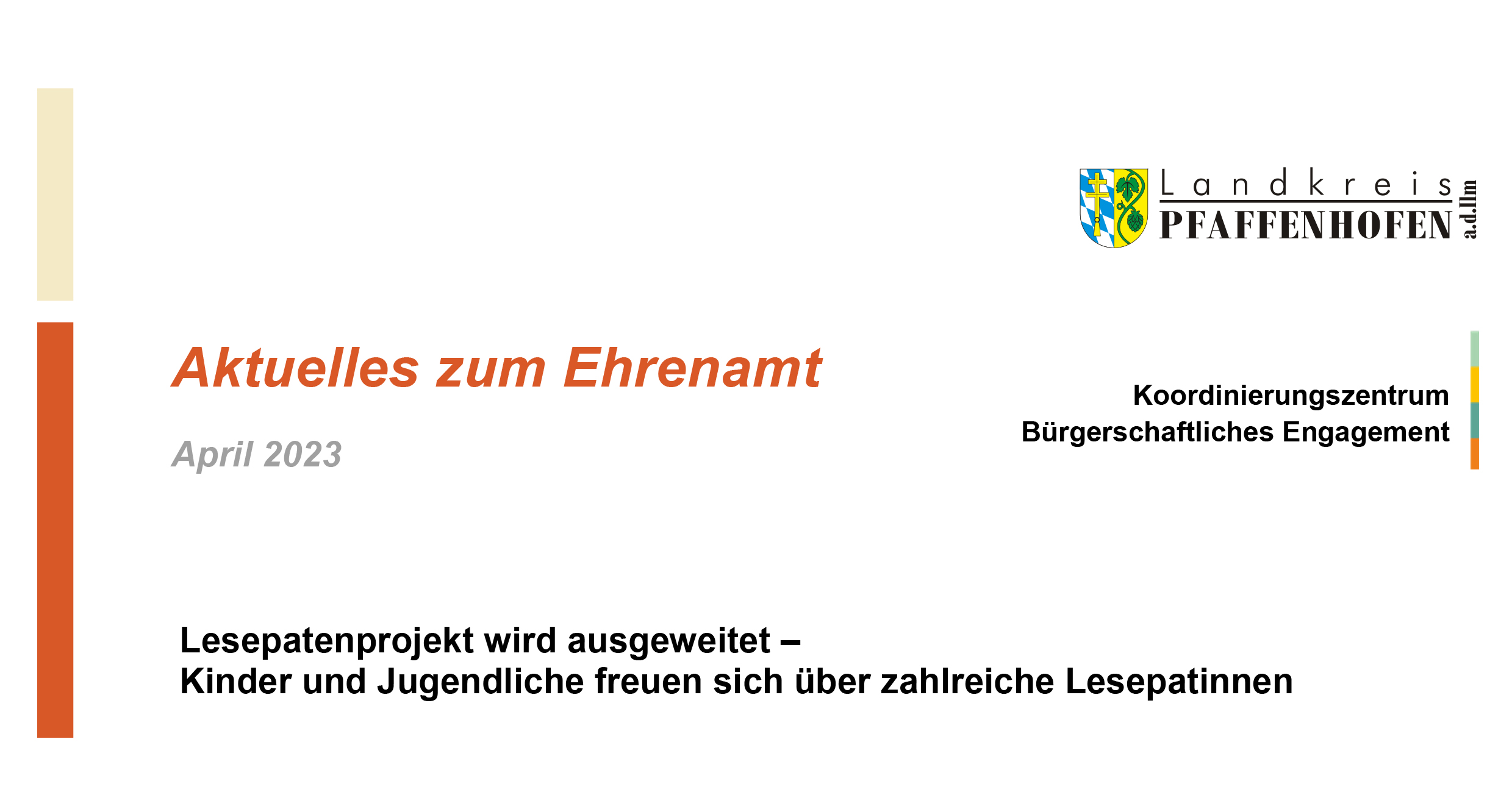 Newsletter Ehrenamt