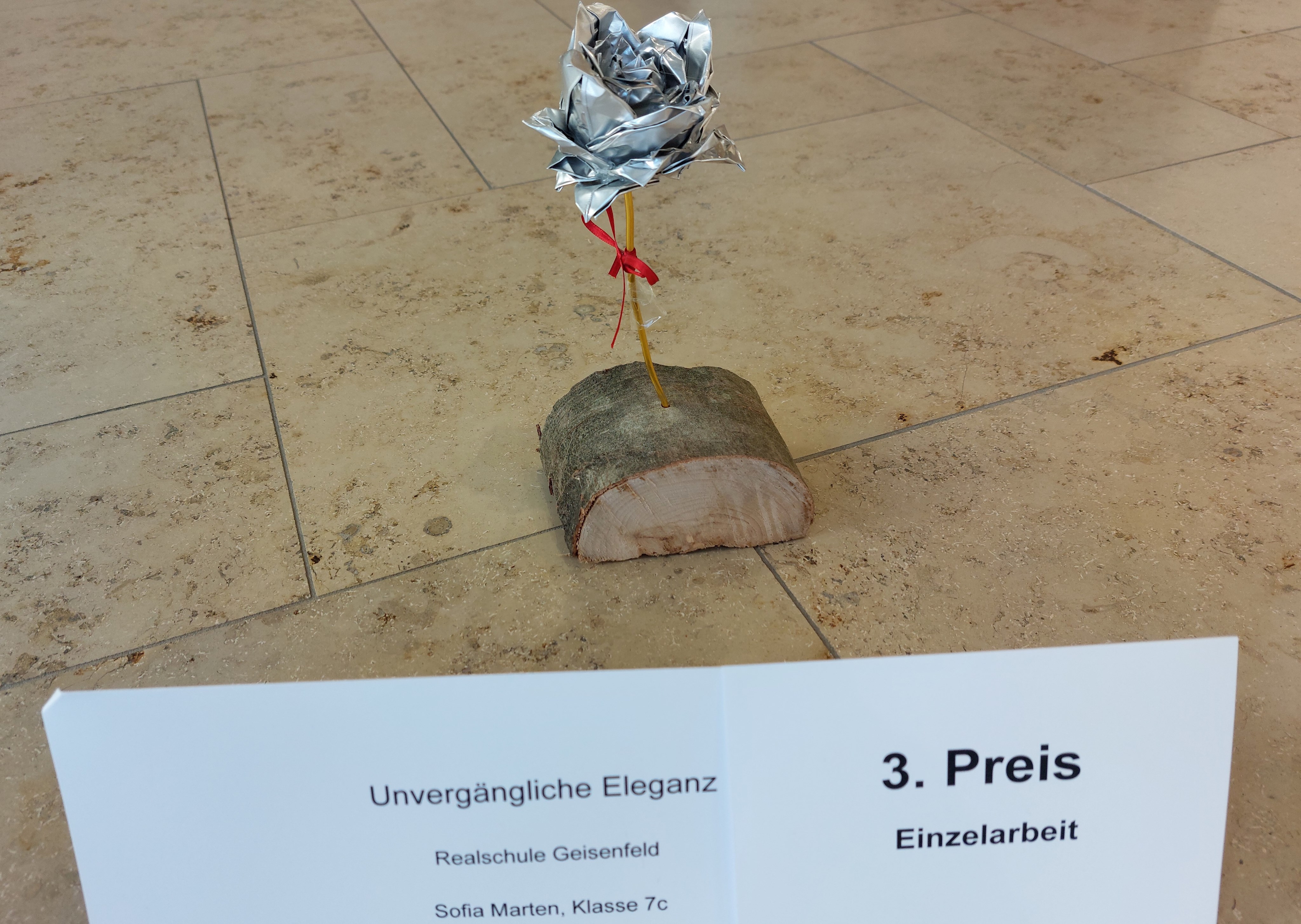 Kunstwerk von Sofia Marten, Realschule Geisenfeld, 3. Preis Einzelarbe