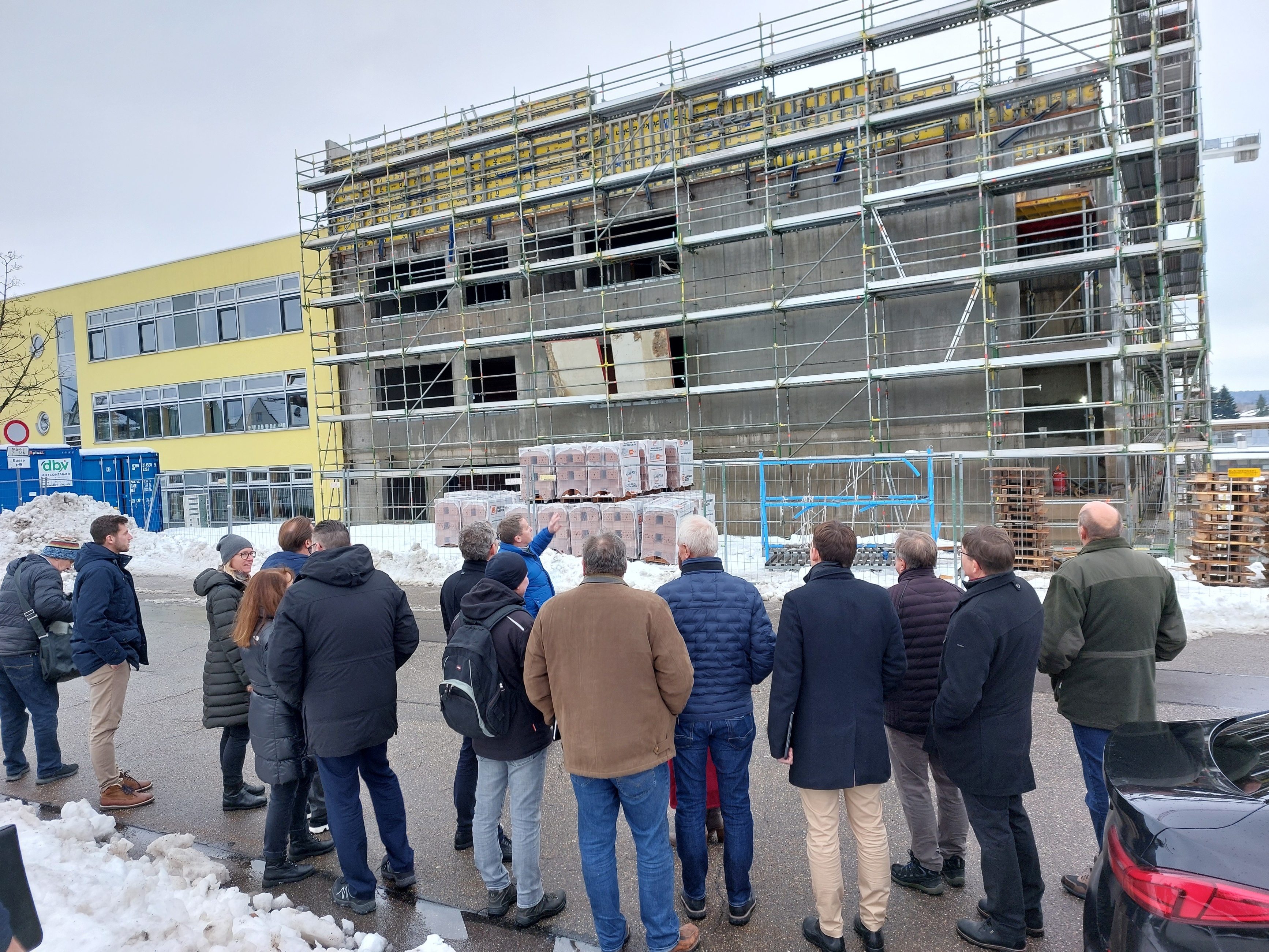 Besichtigung Neubau Realschule Geisenfeld außen