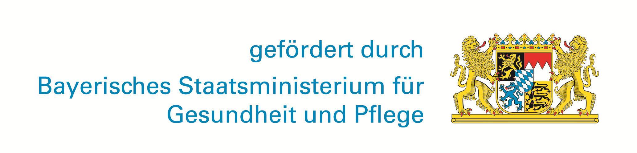 Logo Bayer. Staatsministerium für Gesundheit, Pflege und Prävention