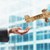 Holzflugzeug mit der Aufschrift Start Up