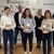 v.l.n.r.: Abteilungsleiter Walter Reisinger, Tobias Mayer, Sachgebietsleiter Christoph Ruppert, Lisa Feigl, Ausbildungsleiterin Sandra Schmeller, Jennifer Dalles und Landrat Albert Gürtner