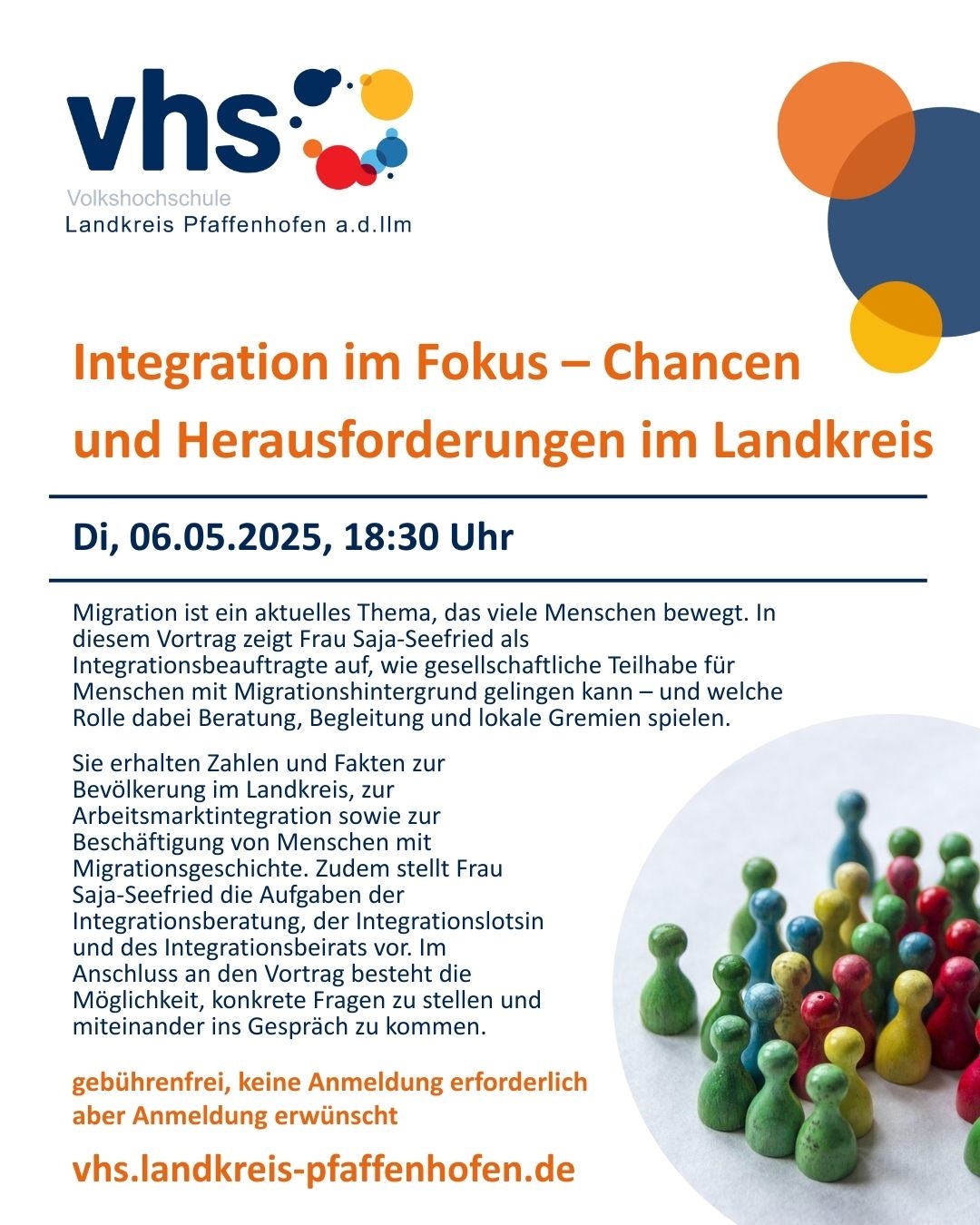 vhs-Vortrag - Integration im Fokus
