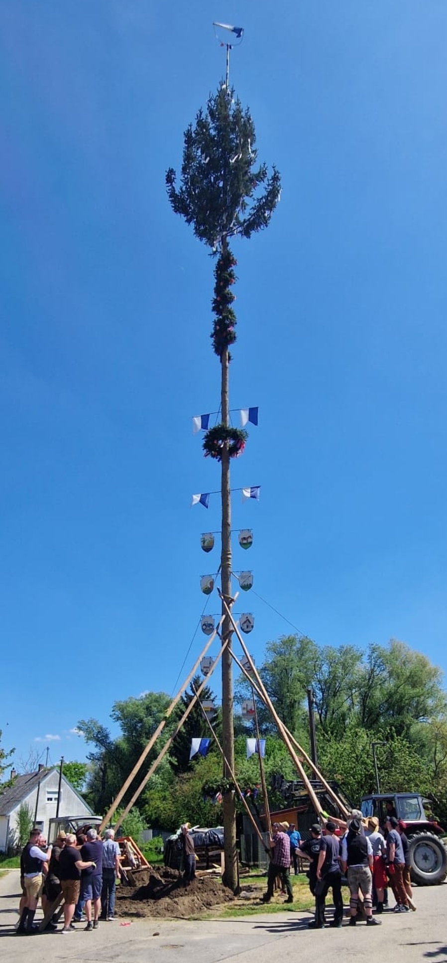 Gewinner per Losentscheid: Maibaum Dorfgemeinschaft Starkertshofen Wolnhofen
