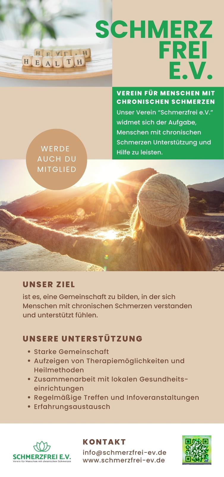 ein Flyer Schmerzfrei e.V.