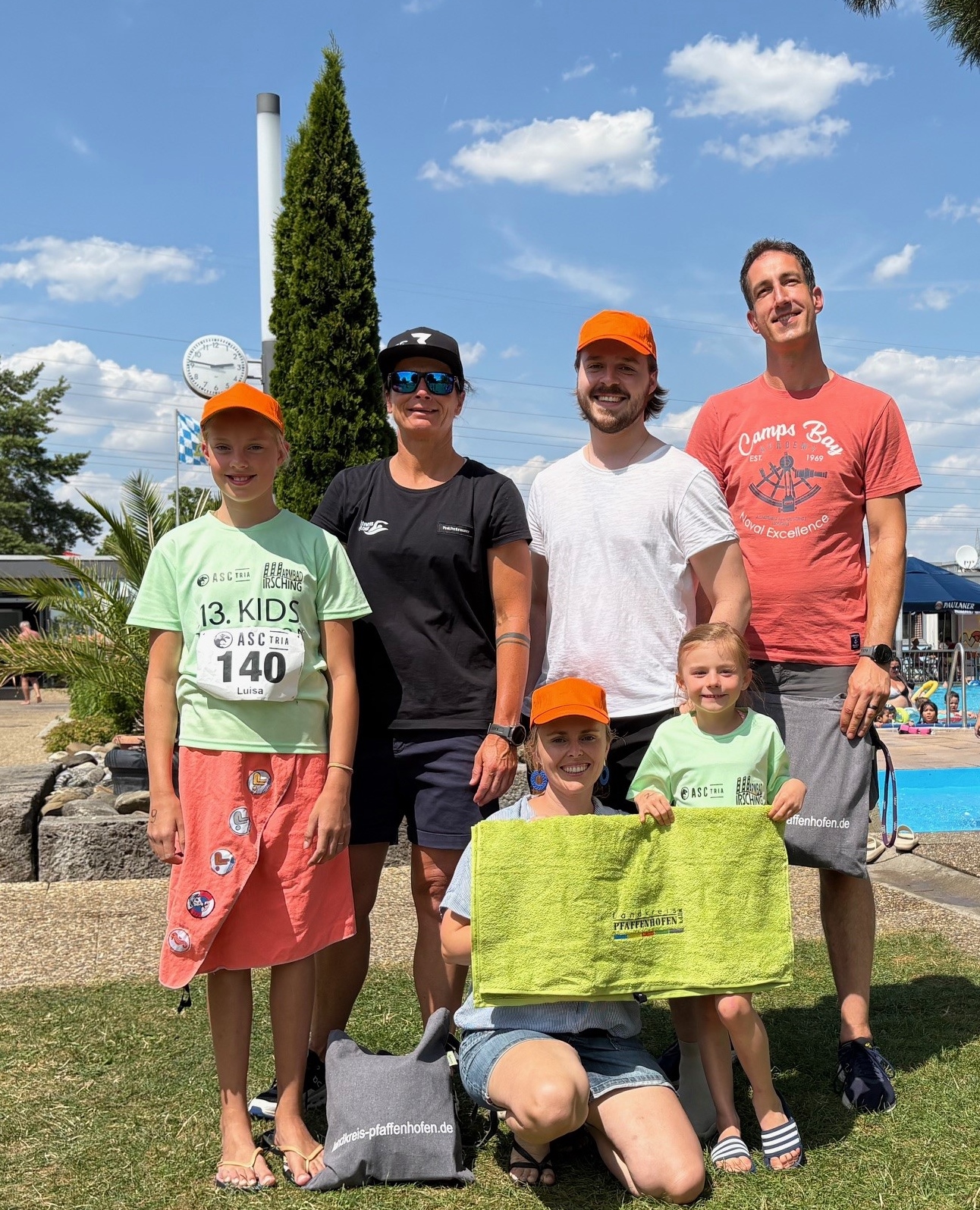 Aktion Sonne(n) mit Verstand beim Kindertriathlon in Irsching 