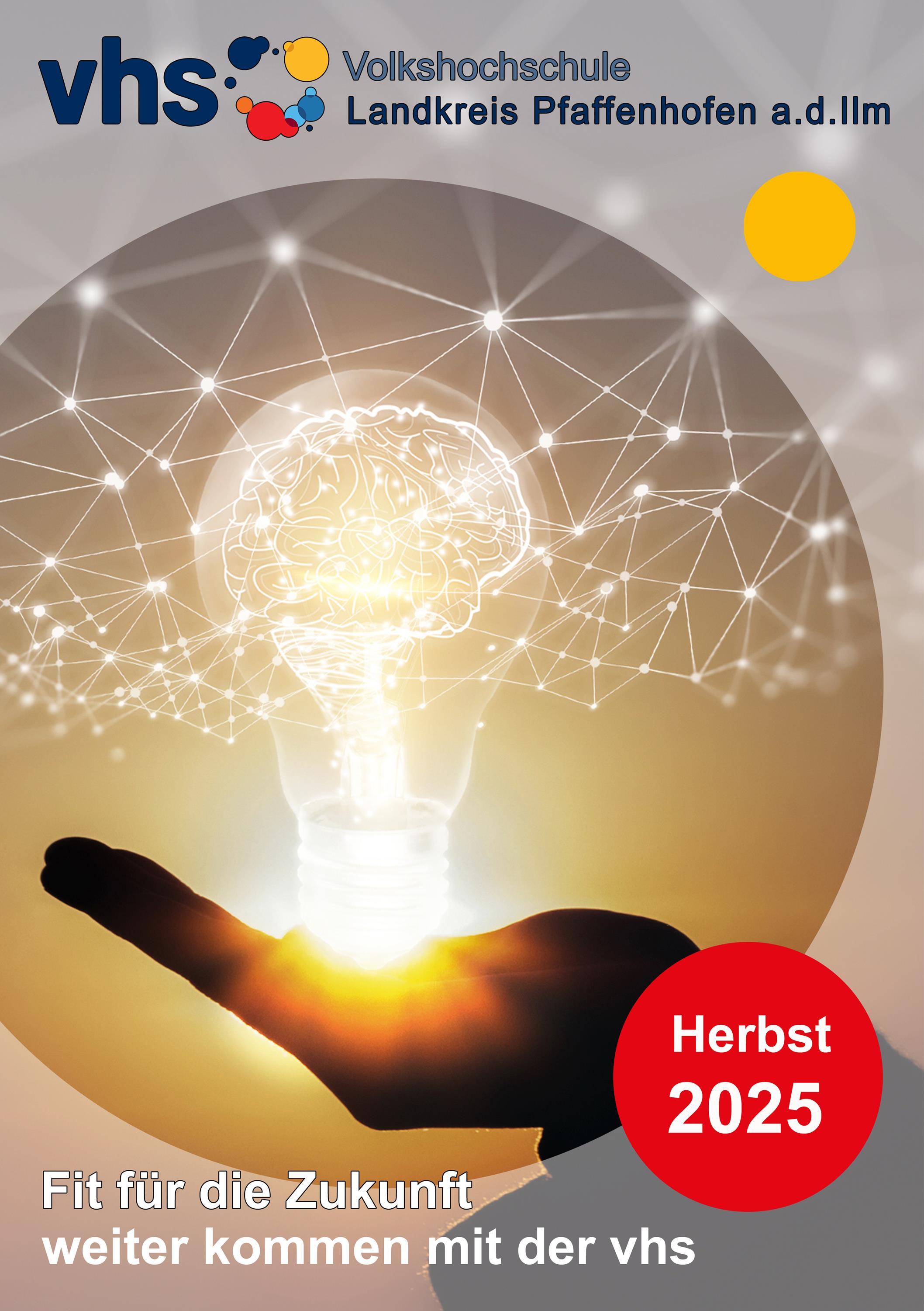 vhs Programm Herbst 2025 ein Plakat vhs Programm Herbst 2025