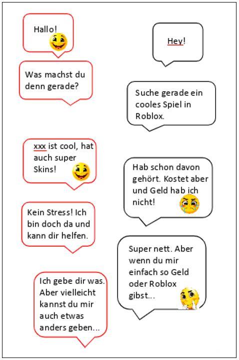 Cybergrooming Textnachrichten