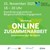ein grünes Plakat Workshop Online Zusammenarbeit