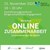 ein grünes Plakat Workshop Online Zusammenarbeit