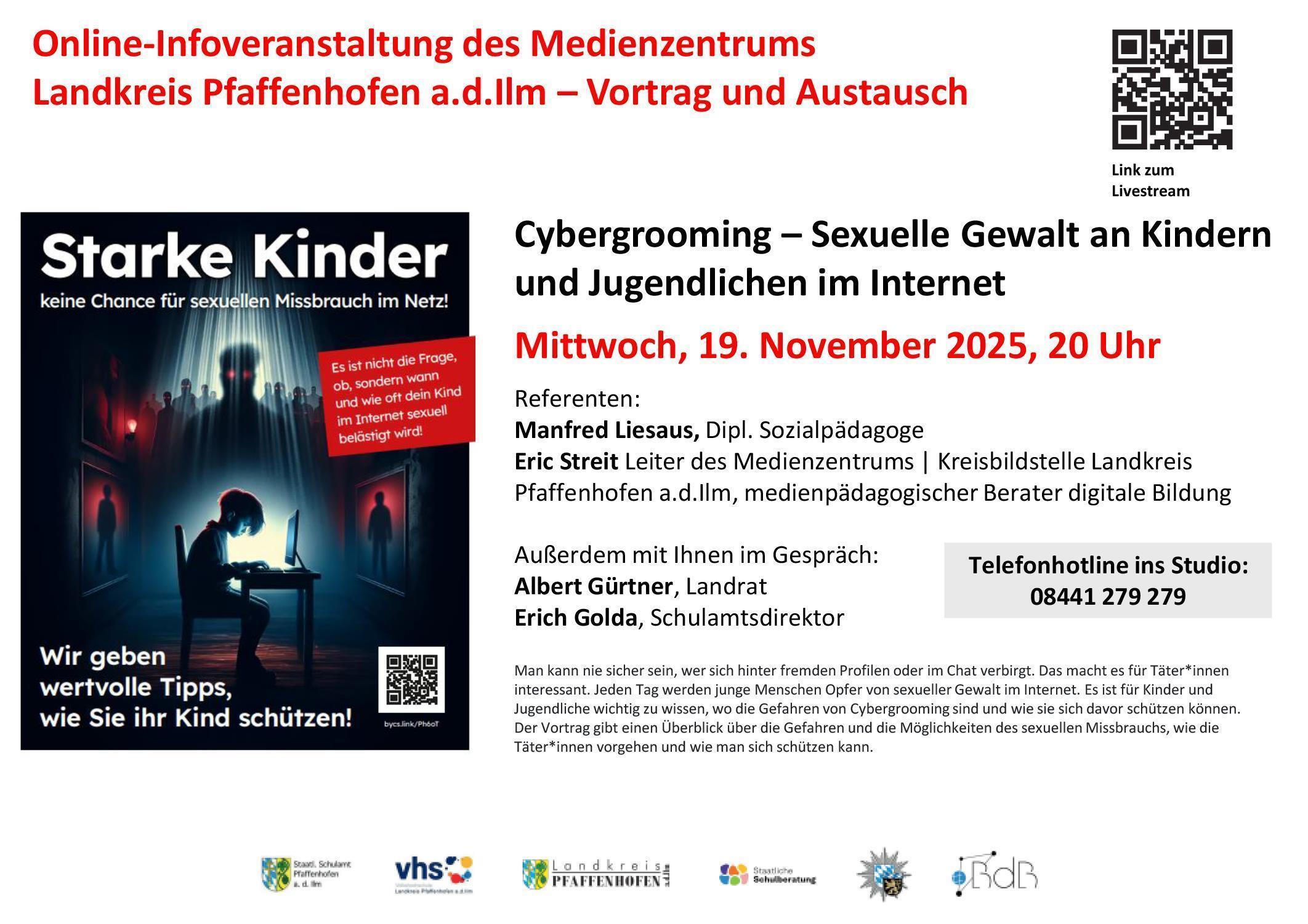  Flyer Online-Infoveranstaltung Cybergrooming am 19.11.2025