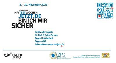 ein Plakat HIV-Testwochen 2025