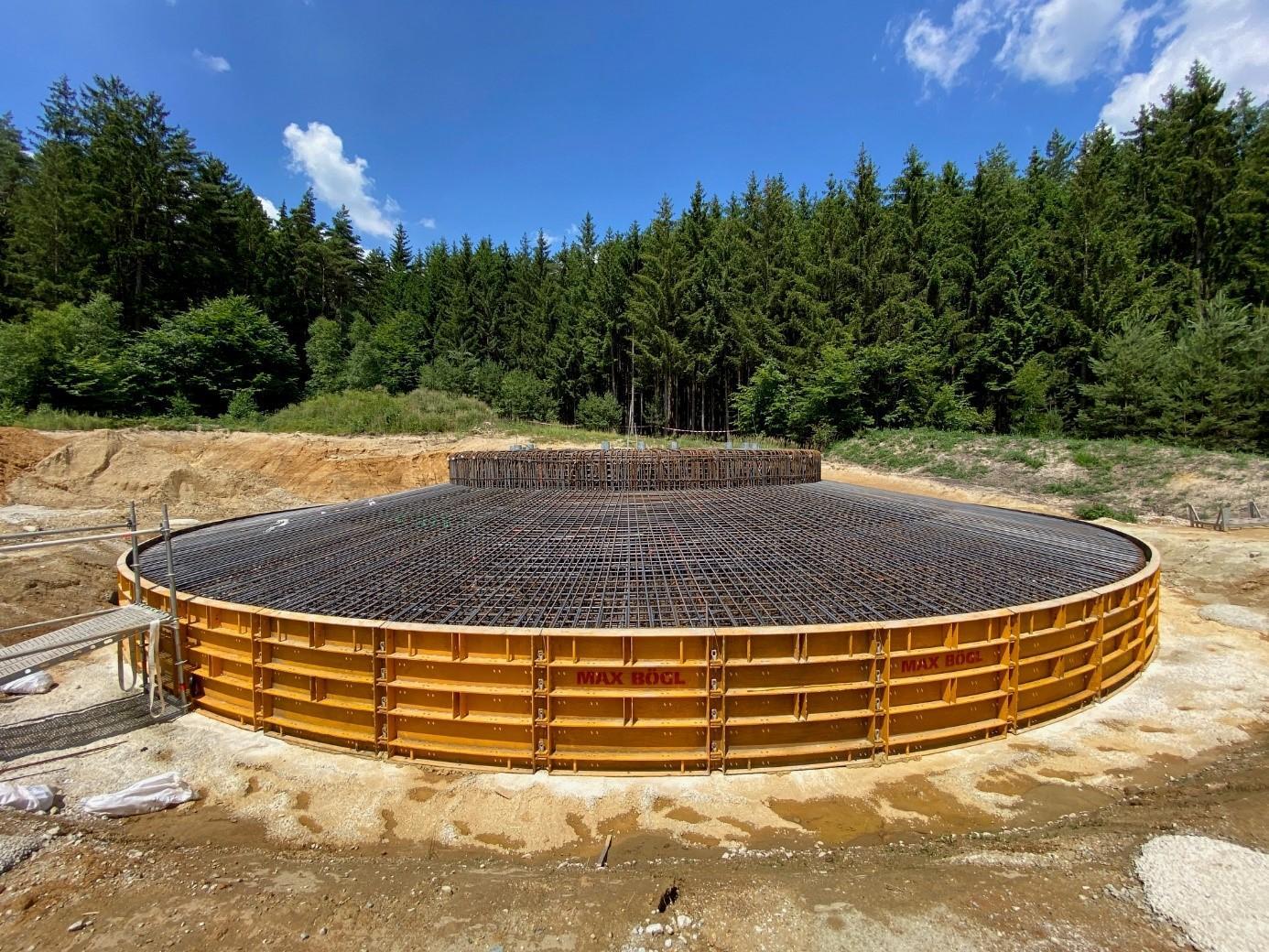 Fundament einer Windenergieanlage