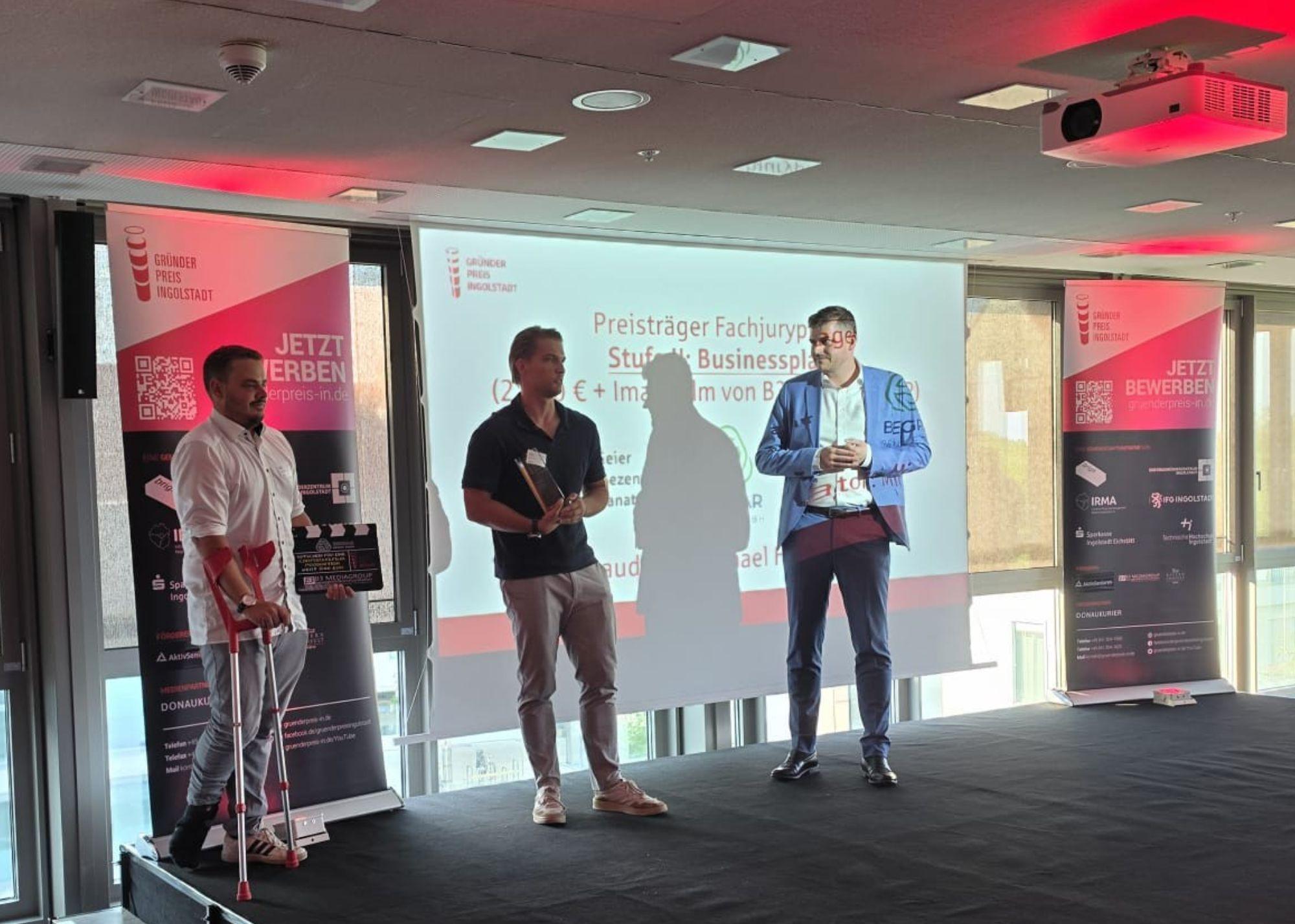 Vergabe Fachjurypreis an die Begrar Group GmbH LKR Pfaffenhofen