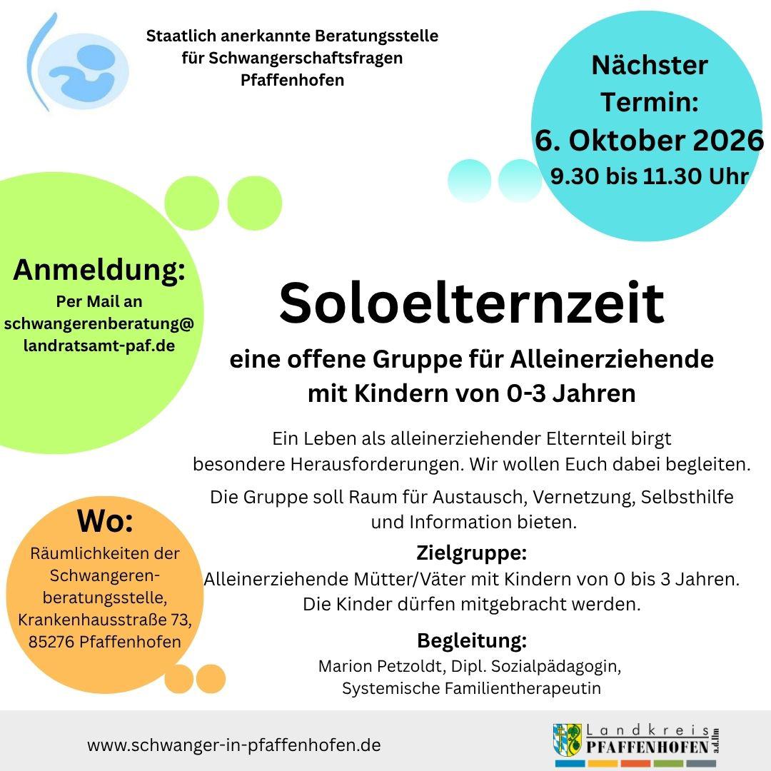 Flyer Soloelternzeit Oktober 2026