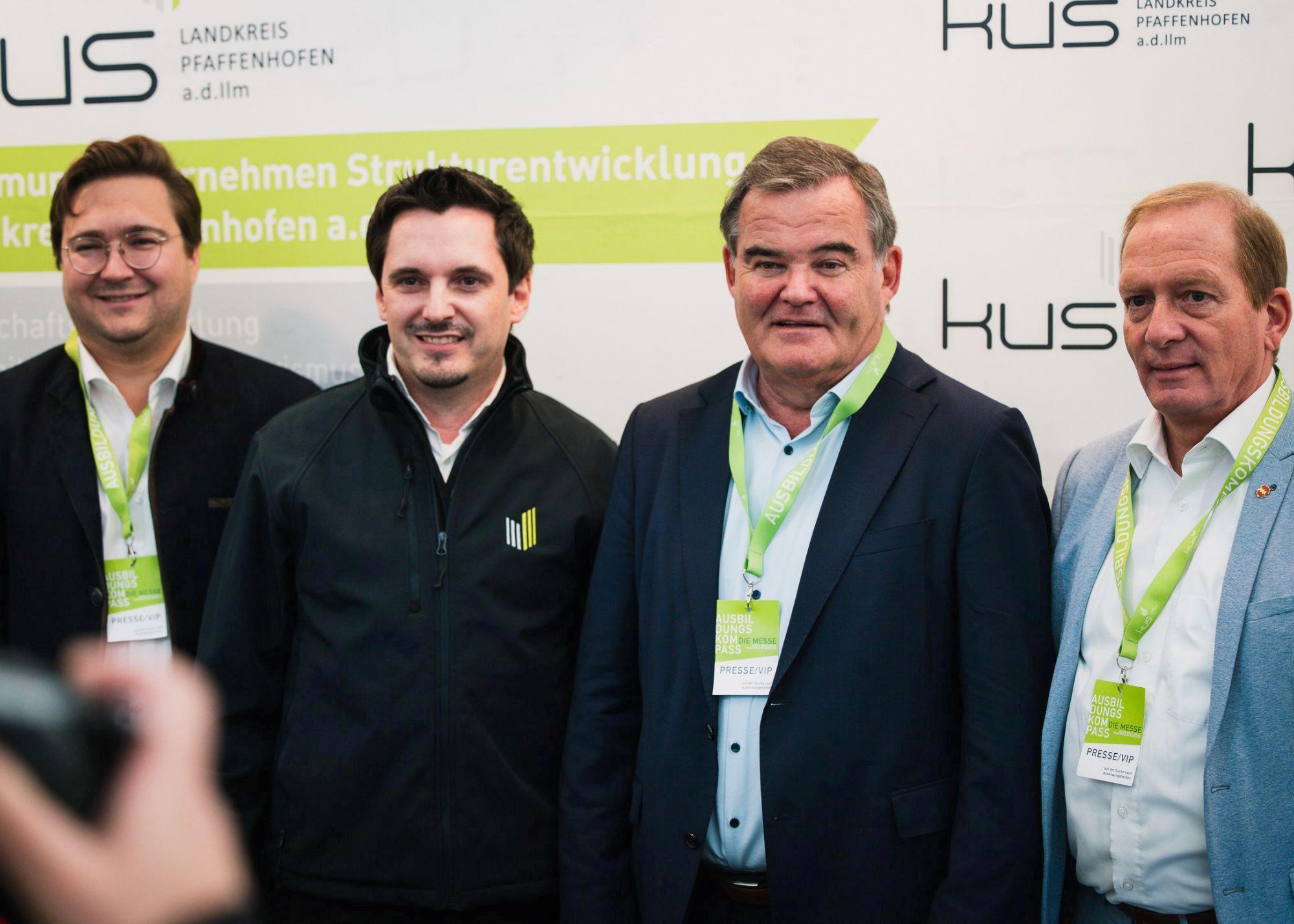 Messerundgang Chr. Moser, J. Hofer,  A. Gürtner . P. Weber
