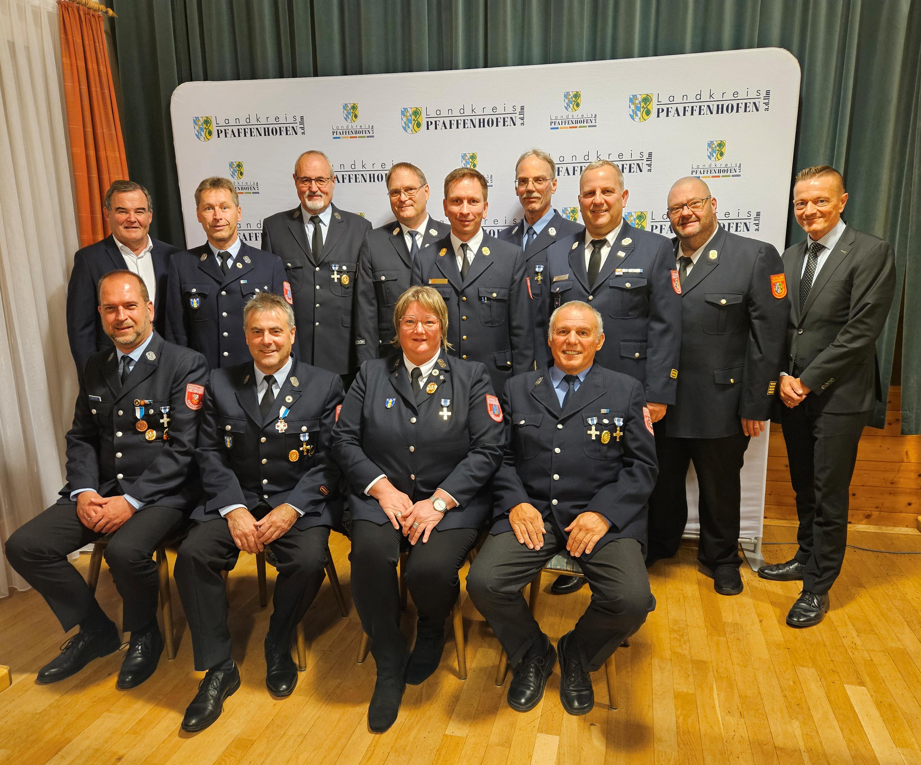 Ehrung 40 Jahre aktiver Dienst Feuerwehr