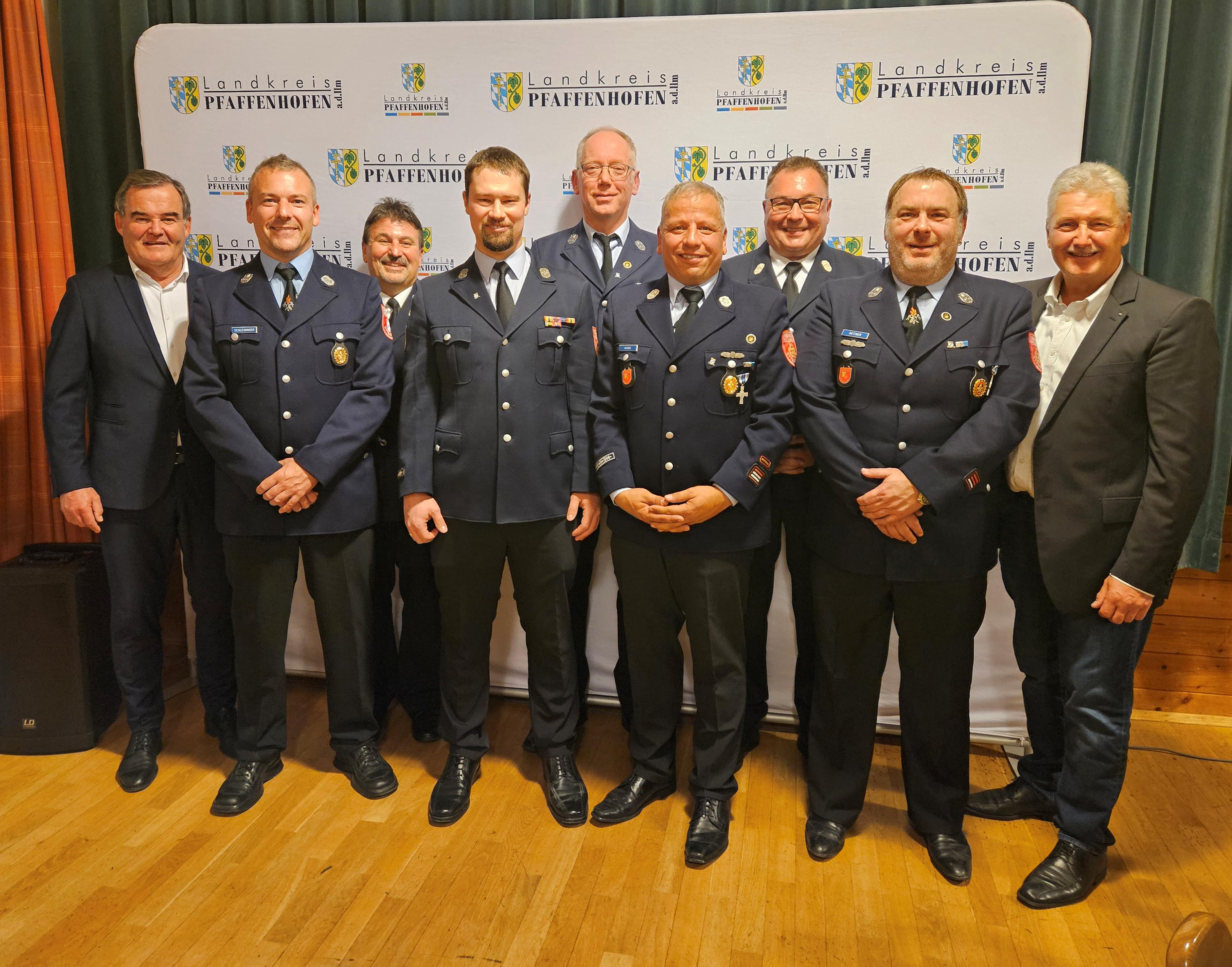 Ehrung Feuerwehr Süd Funktionäre Stadt PAF