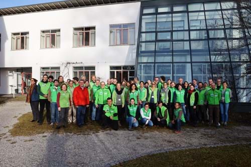 Teilnehmer der jährlichen Tagung der Gebietsbetreuer in Bayern in der Akademie für Naturschutz und Landschaftspflege in Laufen